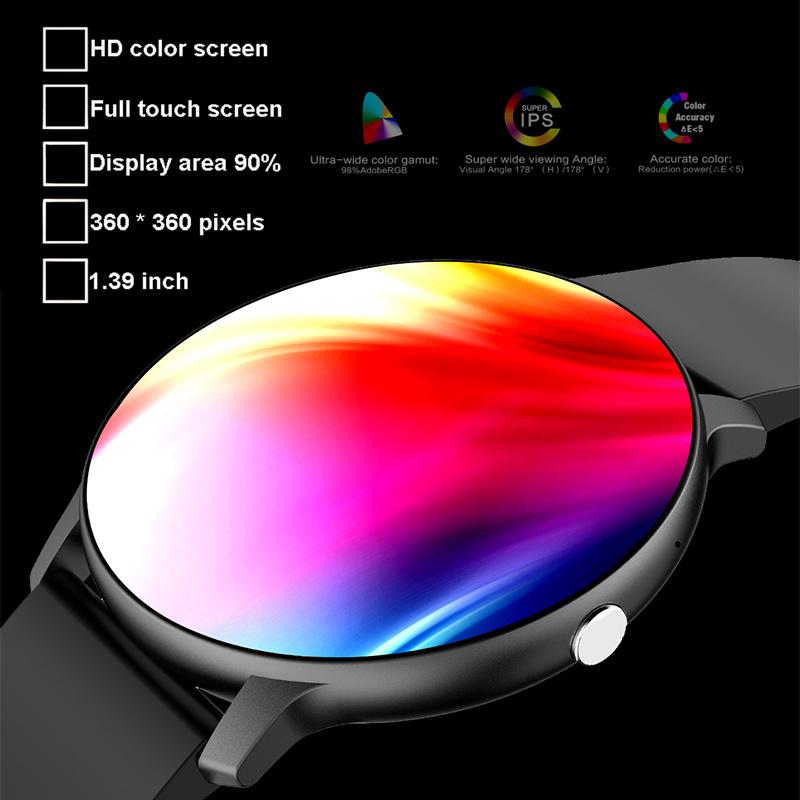 SACOSDING Smart Watch for Men Women Bluetooth Call Heart Rate Fitness Tracker with 1.39 Inch Screen IP67 Waterproof Smartwatch Android