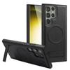 The Crystal Shield Magnetic Leather Case Is Suitable for The High-end Leather Magnetic Phone Case of Samsung S25 and The Invisible Stand of S24ultra