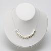 Pearl Necklace Arch Pearl Pendant 15pc K18WG Women's [Giftwrapped]