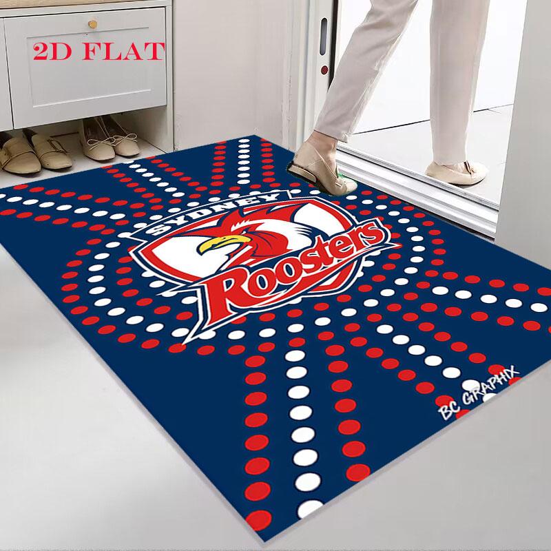 Sydney Roosters Glory Carpet Rug for Living Room Bedroom Home Sofa Decoration,Kids play Nonslip Floor Mat