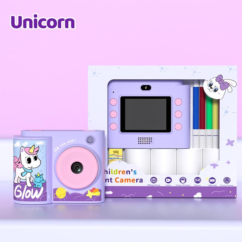 Children s Instant HD Color Print Cartoon Camera