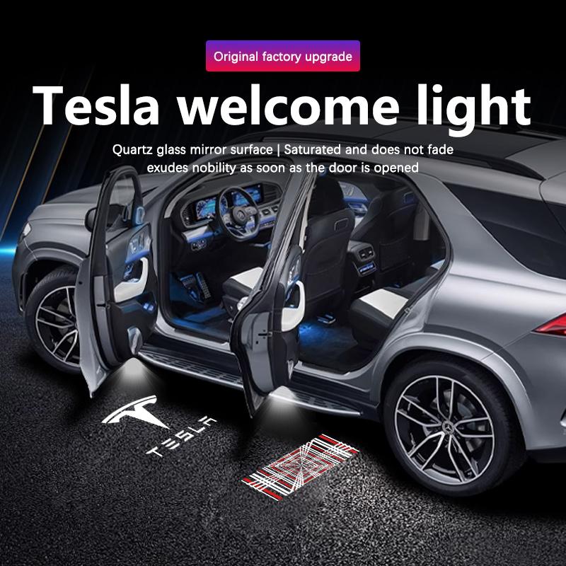 ALC1 Led Car Door Welcome Light Logo Projector Laser Lamps For Tesla Model Y Model X Model 3 Model S