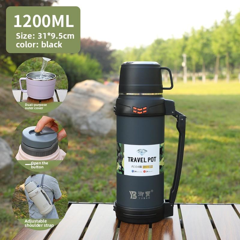 Imperial treasure 304 Stainless steel insulated kettle large capacity outdoor travel water kettle