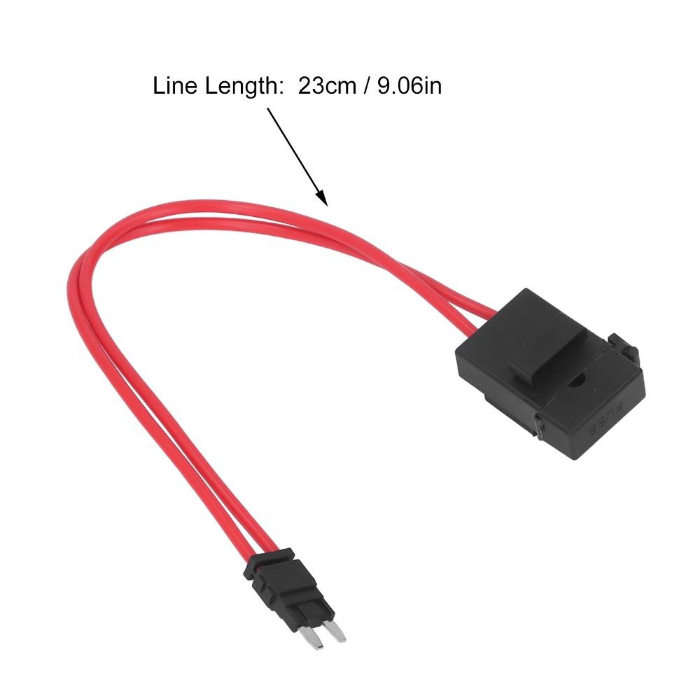 5PCS 20A Rating Car Holder Connector 16AWG Wire ACK S 10.9mm Mini Holder Heavy Duty Wire Extension Vehicle Electrical System