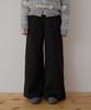 ODER Heavy Fleece Wide Pants - Black