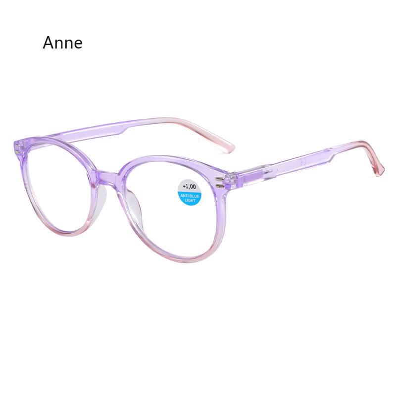 

Модные очки для дали с круглыми оправами и прозрачными линзами, цветные очки для чтения Mirad, очки от синего света высокой четкости для пресбиопии 3.5