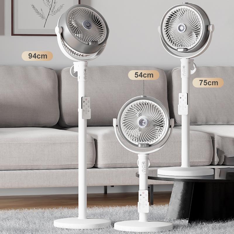 Wireless Fan Height Adjustable Portable High Wind Long Endurance Applicable To Student Dorm Outdoor Travel Camping USB Charging