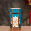 Creative Hexagonal Tea Box Sealed Tinplate Tea Storage Tank Small Tea Storage Container Tea Set Accessories