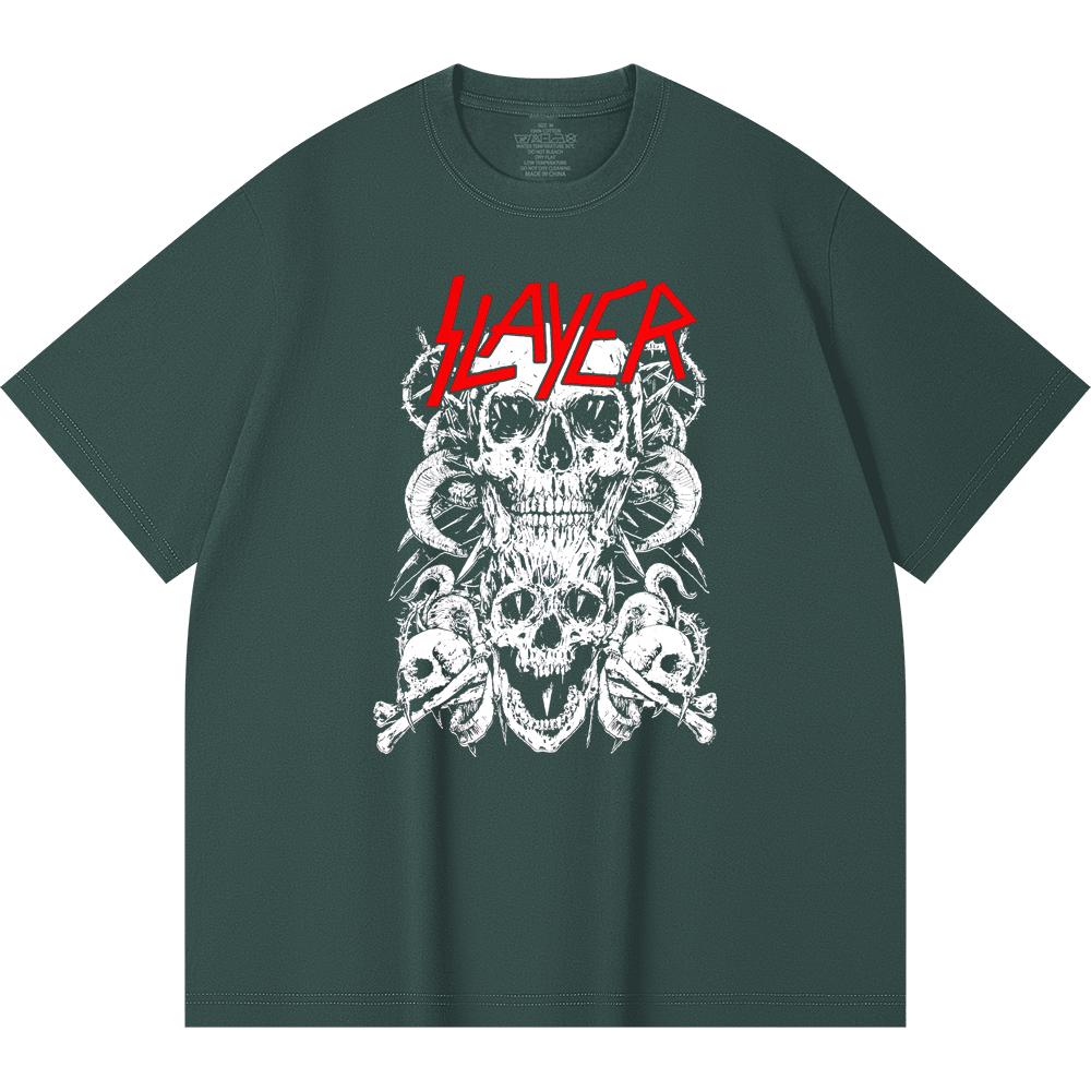230 g/m² 100% Baumwolle Heavy Metal T-Shirt Rockband Beliebte Musik Druck Unisex Schweres Baumwoll-T-Shirt