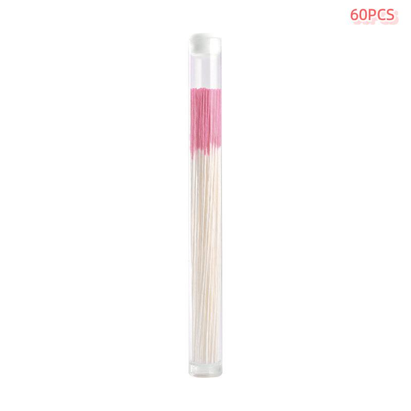 60Pcs/Tube Ear Line Ear Hole Cleaning Line Removes Dirt Deodorizes Prevents Plugging Ear Line Portable Ear Hole Cleaning Tools