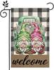 Welcome Spring Gnome Truck Garden Ag 12X18 Double-Sided Green Spring Welcome Y HHJ LLG
