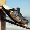 Fashion 2025 Men's Sandals Handmade Summer Shoes for Men Rubber Soft Garden Water Shoes Big Size Man Beach Flat Sandals Slippers X14