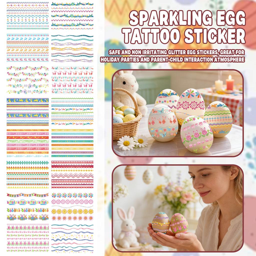 Glitter Egg Stickers Are Perfect For Holiday Party Gifts And Can Be Used As Children's Stickers And Journal Stickers.