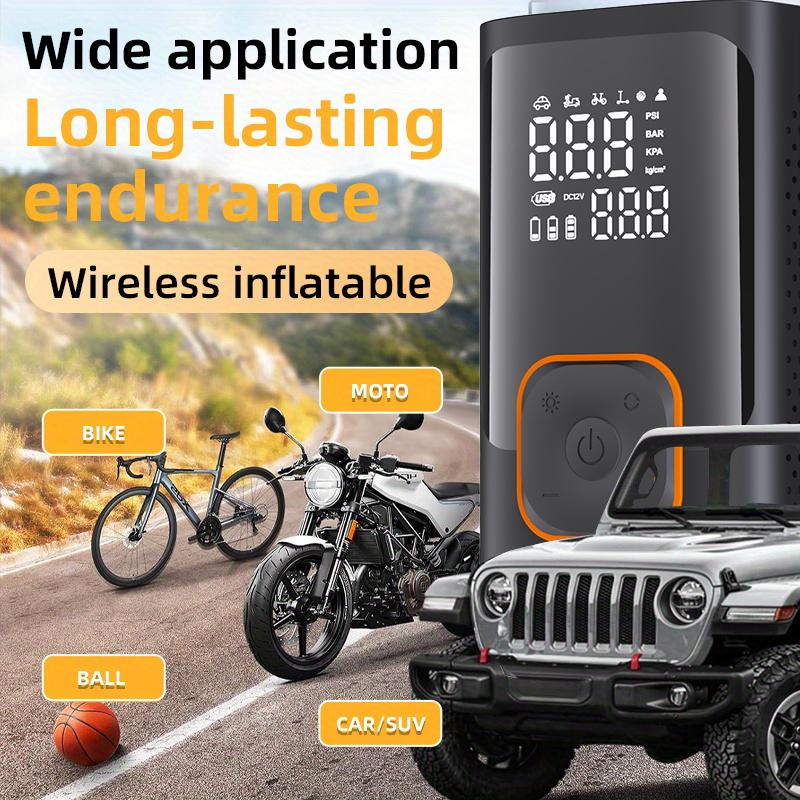 YIJU Rechargeable Tire Inflator Digital Cordless Car Tyre Inflator For Motocycle Bicycle Balls Portable Compressor Air Pump