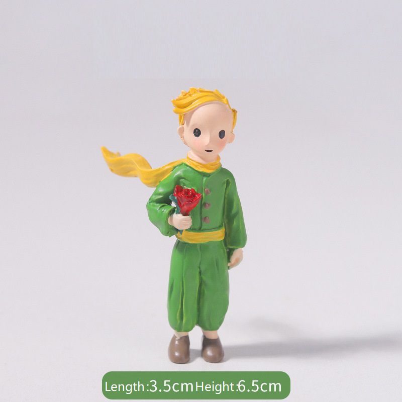 

Маленькие 5 моделей Принц Ремесла из смолы Украшения для торта Микроландшафтные фигурки Rose