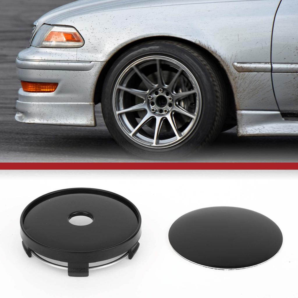 ACROPIX 60mm 2.36" Black Universal Car Wheel Hub Center Cap Wheel Hub Cap Cover Protector for SUV Truck 1pcs