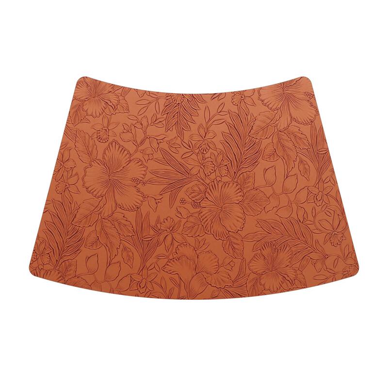 

ZISIZ Embossed Square Leather Placemat