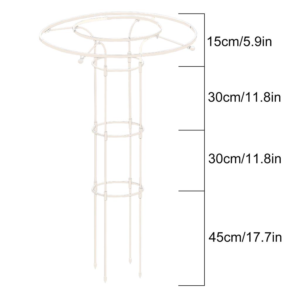 Zusammengebauter Regenschirm-Blumenständer Kletterpflanze Einfach zu installieren Gartenpflanzenstütze
