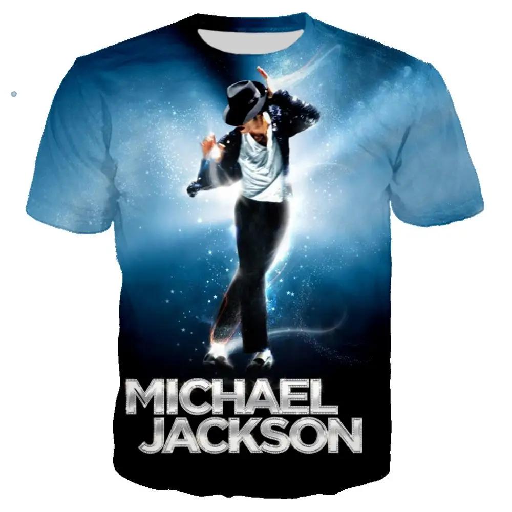 2026 Michael Jackson Printed 3D T-shirt Unisex Summer Casual Streetwear Hip Hop Short Sleeve Fashion Harajuku Oversized Tops