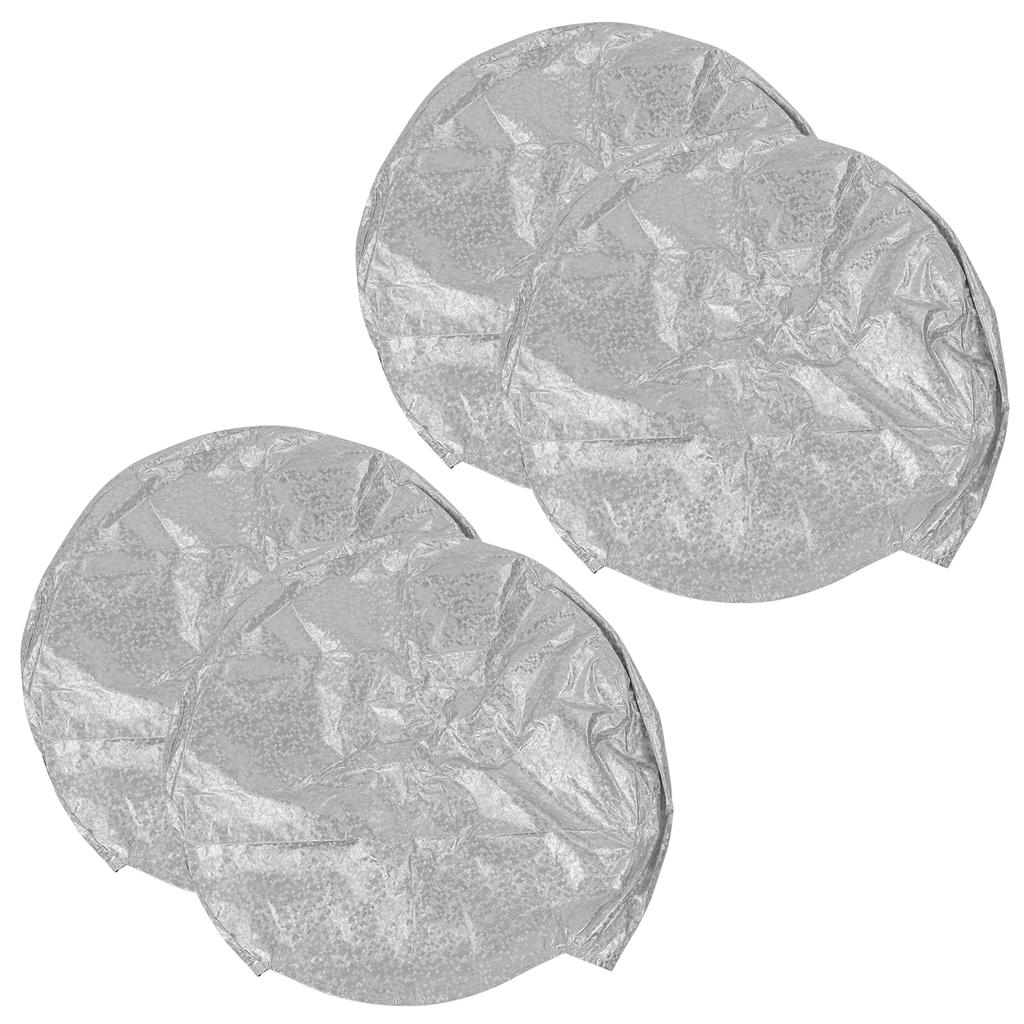 4pz Copritire Impermeabile Pellicola di Alluminio Protezione Pneumatici Anti-UV per Auto Camion SUV Camper(per Pneumatico 2325in )