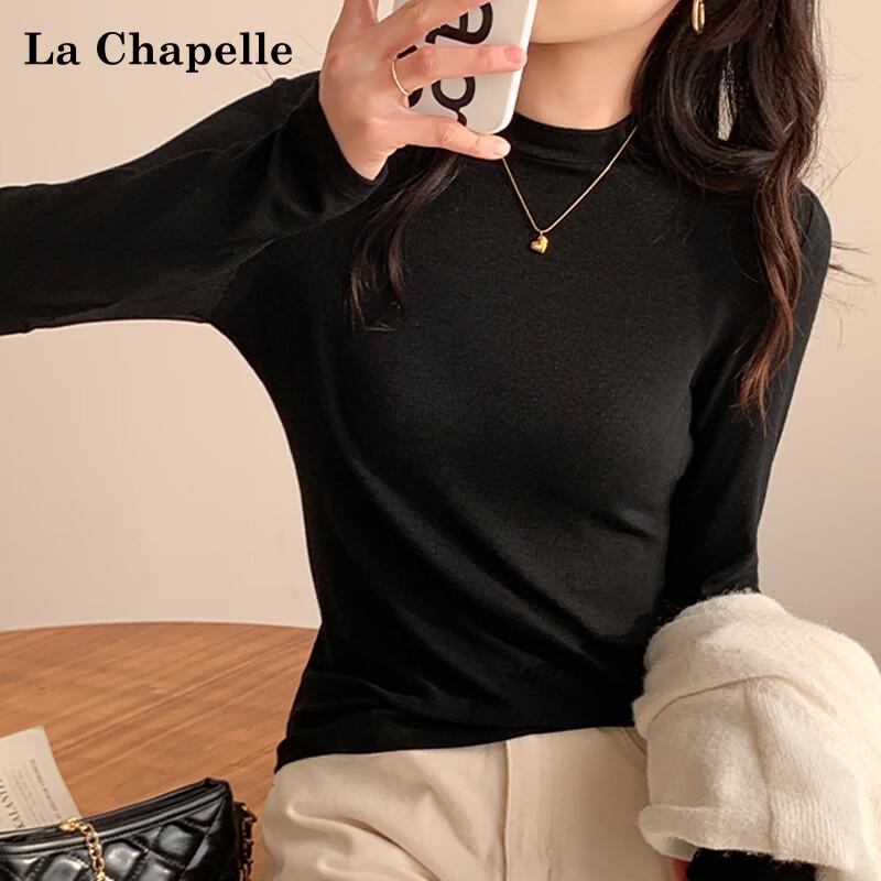 La Chapelle Women s Slim Fit Half High Collar Long Sleeve Base Layer Top XXL