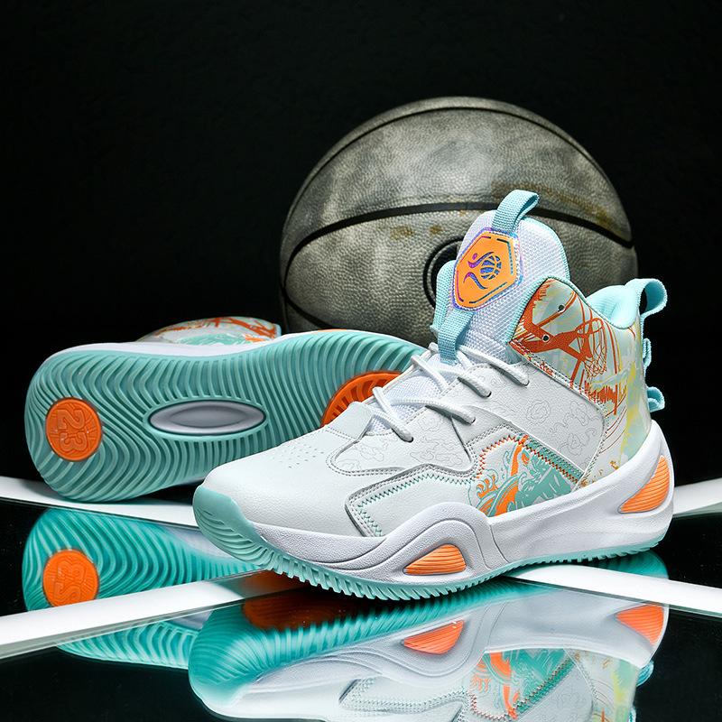 Neue Basketballschuhe in Übergröße Herren Mandarinenten-Sportschuhe, tatsächliche Trainingsspieelschuhe für junge Studenten