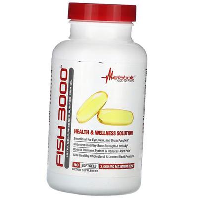 Cod Liver Oil, Fish 3000, Metabolic Nutrition (67646002)