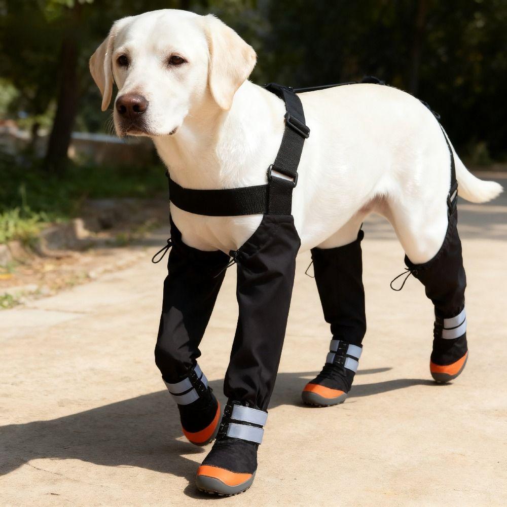 Wear-resistant Pet Rain Shoes Non-Slip Puppy Paws Protector Easy To Wear Dog Suspender Boots Walk