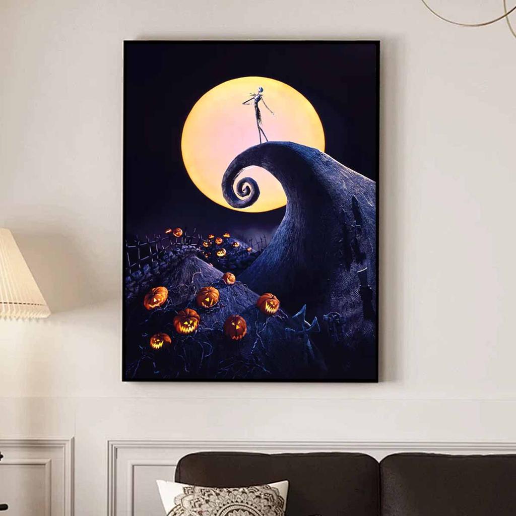 Full Round Diamond Painting Under The Moon Art Rhinestone Picture Mosaic DIY 5D Cross Stitch Embroidery Home Decoration