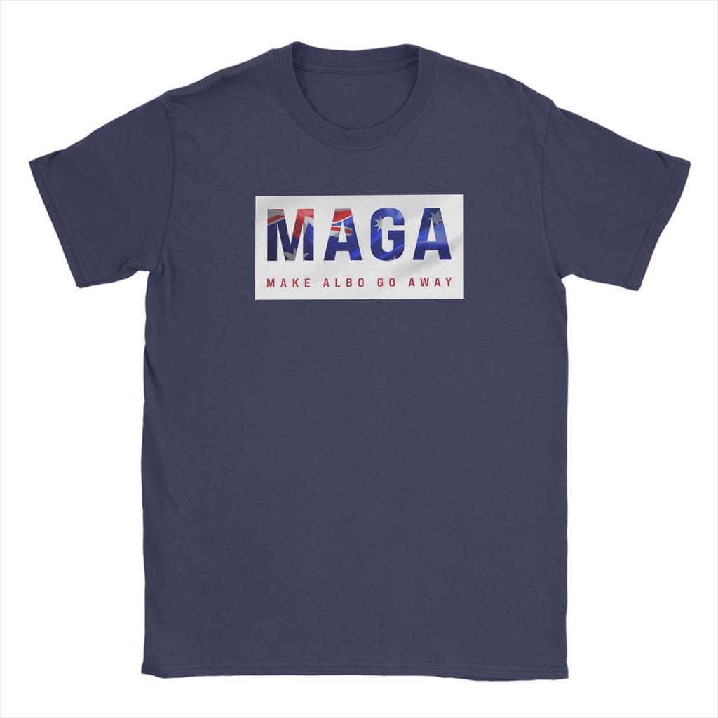 MAGA Make Albo Go Away Tričko pro muže Vintage Trička z čisté bavlny S kulatým výstřihem Krátký rukáv Oblečení velkých velikostí