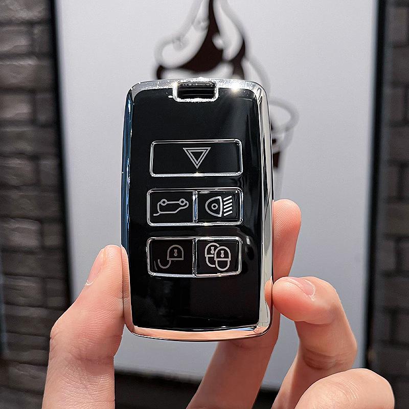 Etui na klucze Jaguar XEL XFL 2025 - Prawdziwa skóra, Pełne pokrycie dla modeli F-Pace, XJL, XF, XE