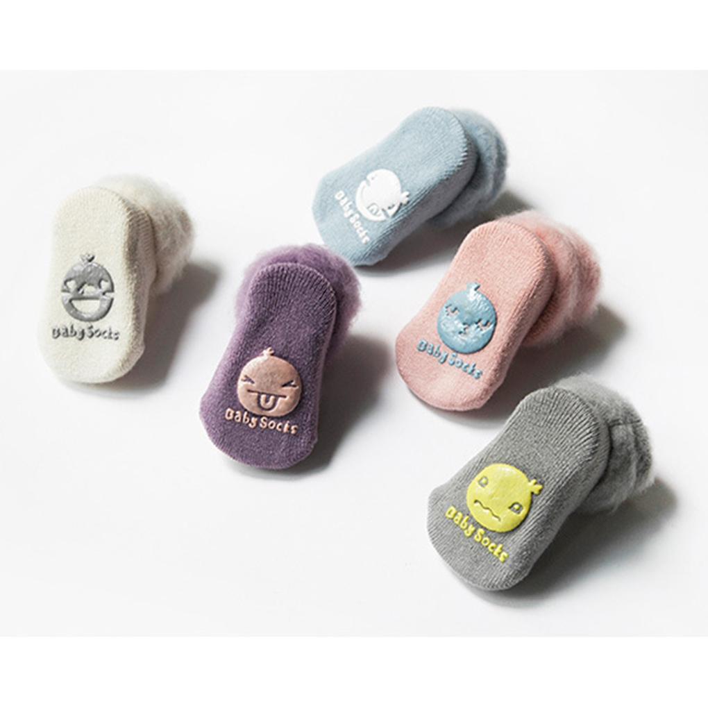 1 Pair Baby Warm Socks Toddler Breathable Elastic Acrylic Fibers Socks