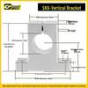 Aluminum Vertical Shaft Support Block Bracket SK Series (Sizes: 8-50)