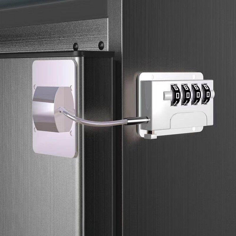 Anti-pinch Hand Refrigerator Door Coded Lock No Drilling Cabinet Lock  for Home