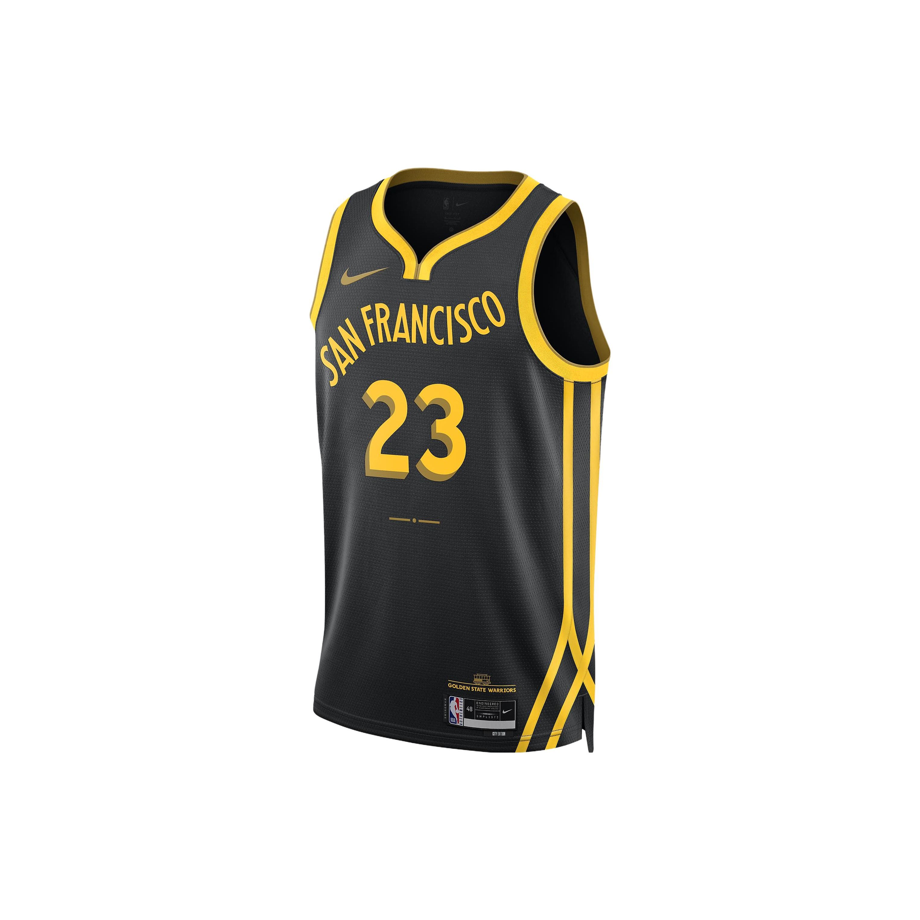 

Баскетбольная майка Nike Dri-Fit с буквенно-цифровым принтом и цветными блоками, Fans Edition, мужские топы сезона 23–24, черные DX8502-014 L