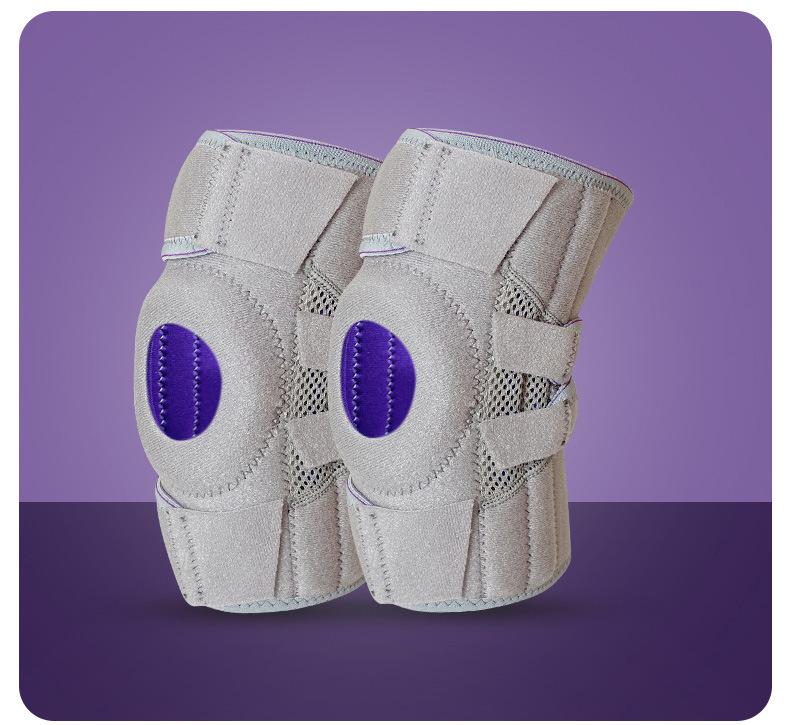 Enhanced Shock-Absorbing Knee Pad with Compression Straps