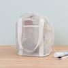 Hand-held Beach Tote Bag Drawstring Cosmetic Organizer Case Durable Mesh Shower Bag  Men/women