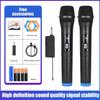 Wireless Microphone 2 Channels VHF Fixed Frequency Handheld Mic Micphone For Party Karaoke Professional Church Show Meeting