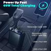120W Retractable 1-to-3 Fast Car Charger