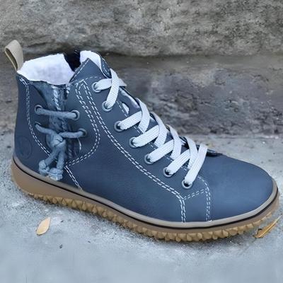 Stivaletti da Donna in Pelle di Alta Qualità Stivali Casual Invernali Caldi con Pelliccia Stivali in Cotone per Donna Antiscivolo Stivaletti Sportivi High Top