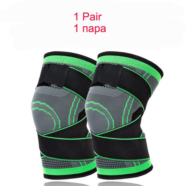

1 Kit of Two of Men s Fitnesss Compression Knee Pads Elastic Knee Pads Fitness Equipment Volleyball Basketball Biking Run Practical Use S