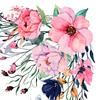 1 Set Decorative Toilet Sticker Easy Use PVC Self-adhesive Delicate Flower Portable Wall Fridge Decal for Daily Use