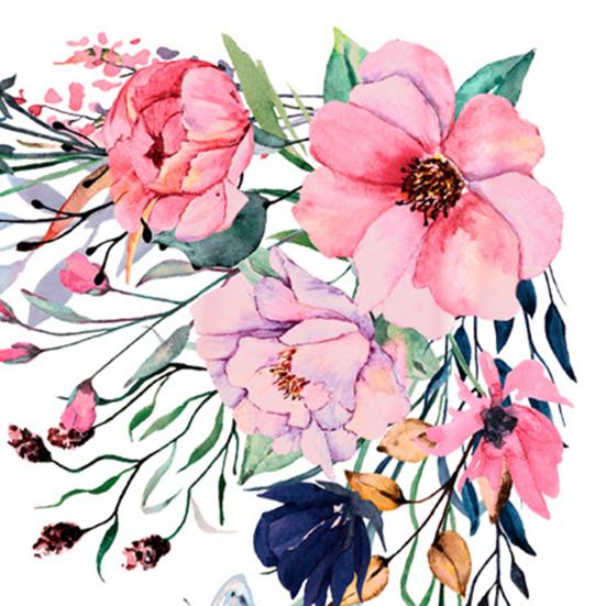 1 Set Decorative Toilet Sticker Easy Use PVC Self-adhesive Delicate Flower Portable Wall Fridge Decal for Daily Use