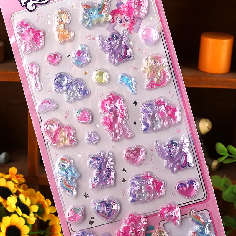 Sanrio Hello Kitty 3D Relief Sticker Scrapbooking Cartoon Girls Diy Diary Phone Case Laptop Luggage Stickers Stationery Decals