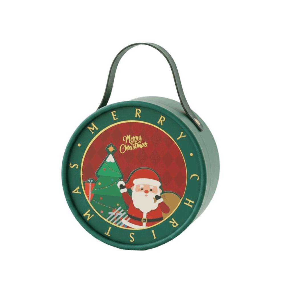With Handle Christmas Eve Packaging Box Portable Xmas Candy Box Christmas Eve