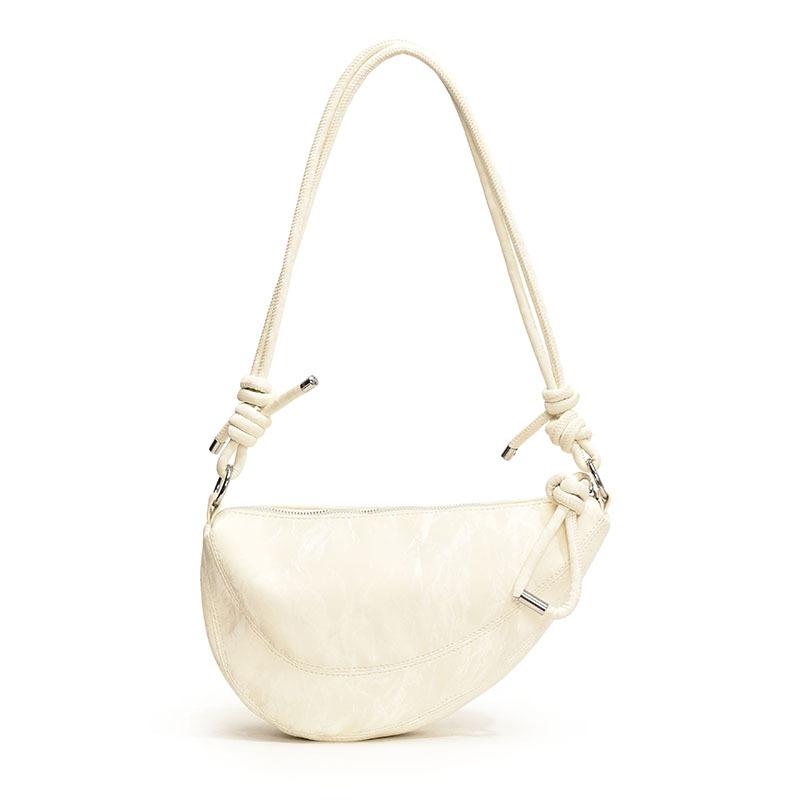 

Текстурована жіноча сумка великої місткості 2024, нова мода, літній дизайн, сенс ніші, вибух, сумка для пельменів на одному плечі через плече білий