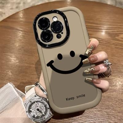 Simple Smiley Face for IPhone15 Apple 14 13 12pro Mobile Phone Case Max Creative 16 11