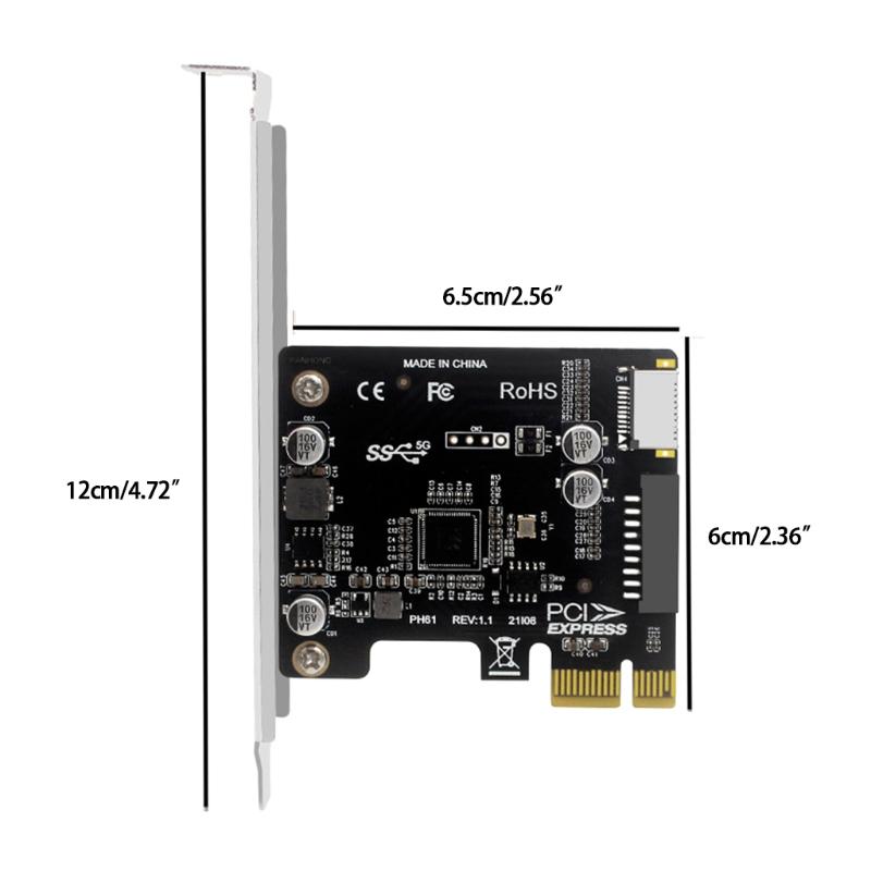 PCI-E to 2-Port USB 3.0 Adapter Super Fast PCI for press pansion Card with Internal 19 Pin Connector for for