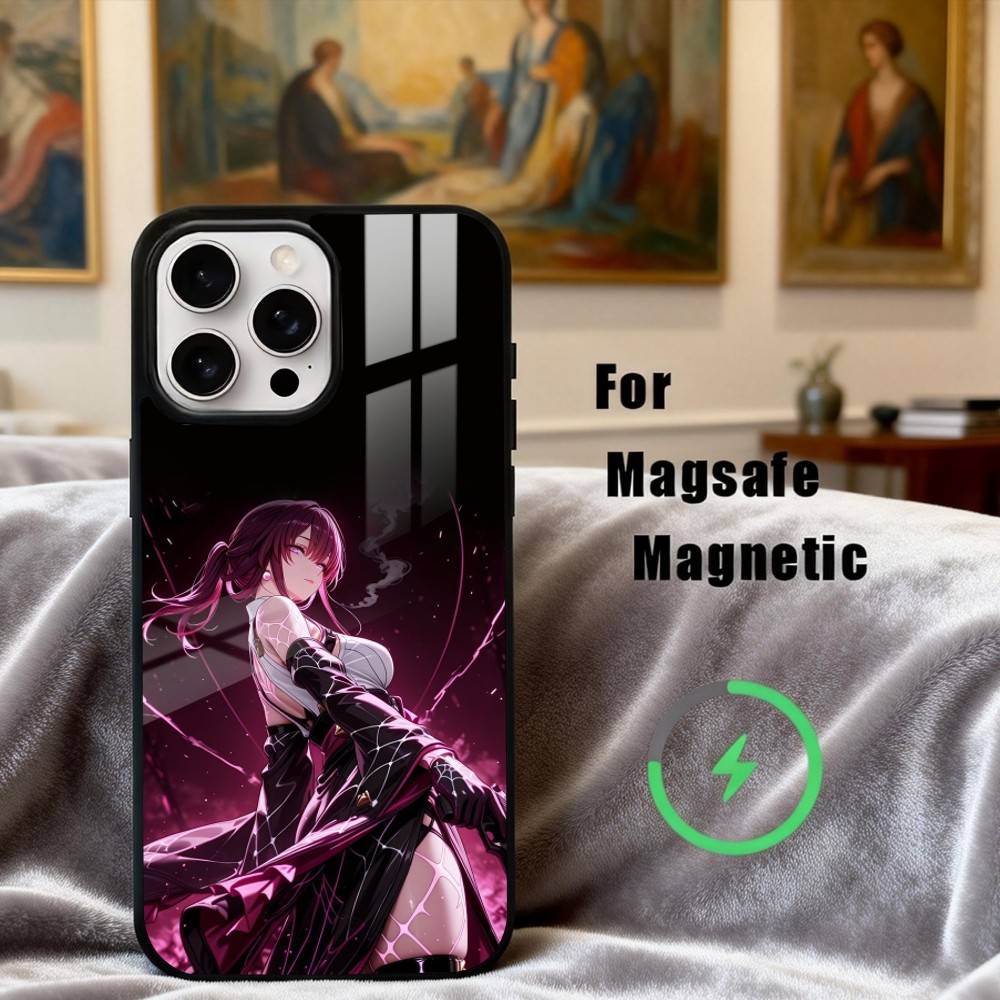 

K-Kafka H-Honkai S-Star R-Rail Phone Case For iPhone17,16,15,14,13,12,11 Plus,Pro Max Magnetic For Magsafe Wireless Charging iPhone13PRO
