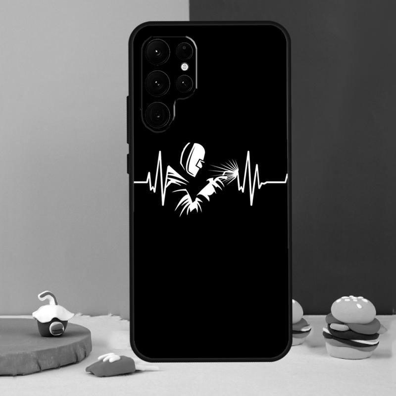 

Welder Welding Phone Case For Samsung Galaxy S25 Ultra S9 S10 S20 S21 S22 Plus S23 FE S24 Ultra Cover Coque Galaxy S24 Plus